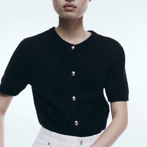 H&M SHORT-SLEEVED CARDIGAN